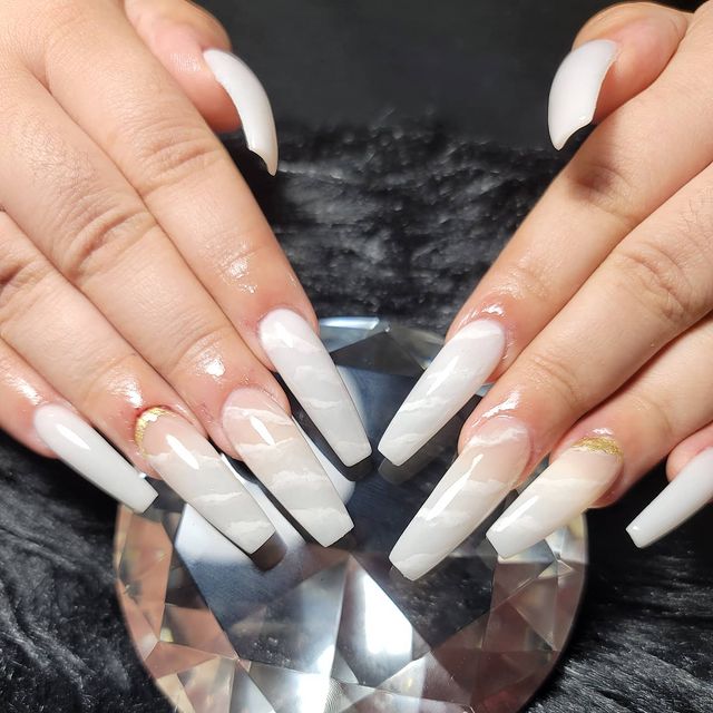 Coffin Acrylic Nails