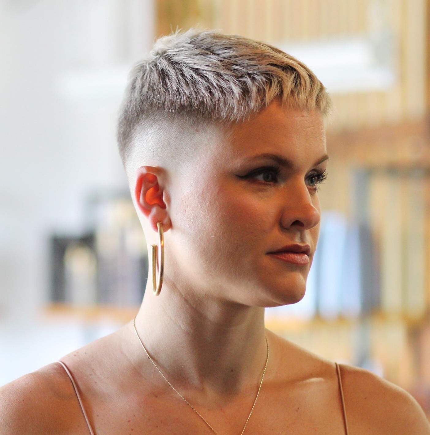 Short Undercut Blonde