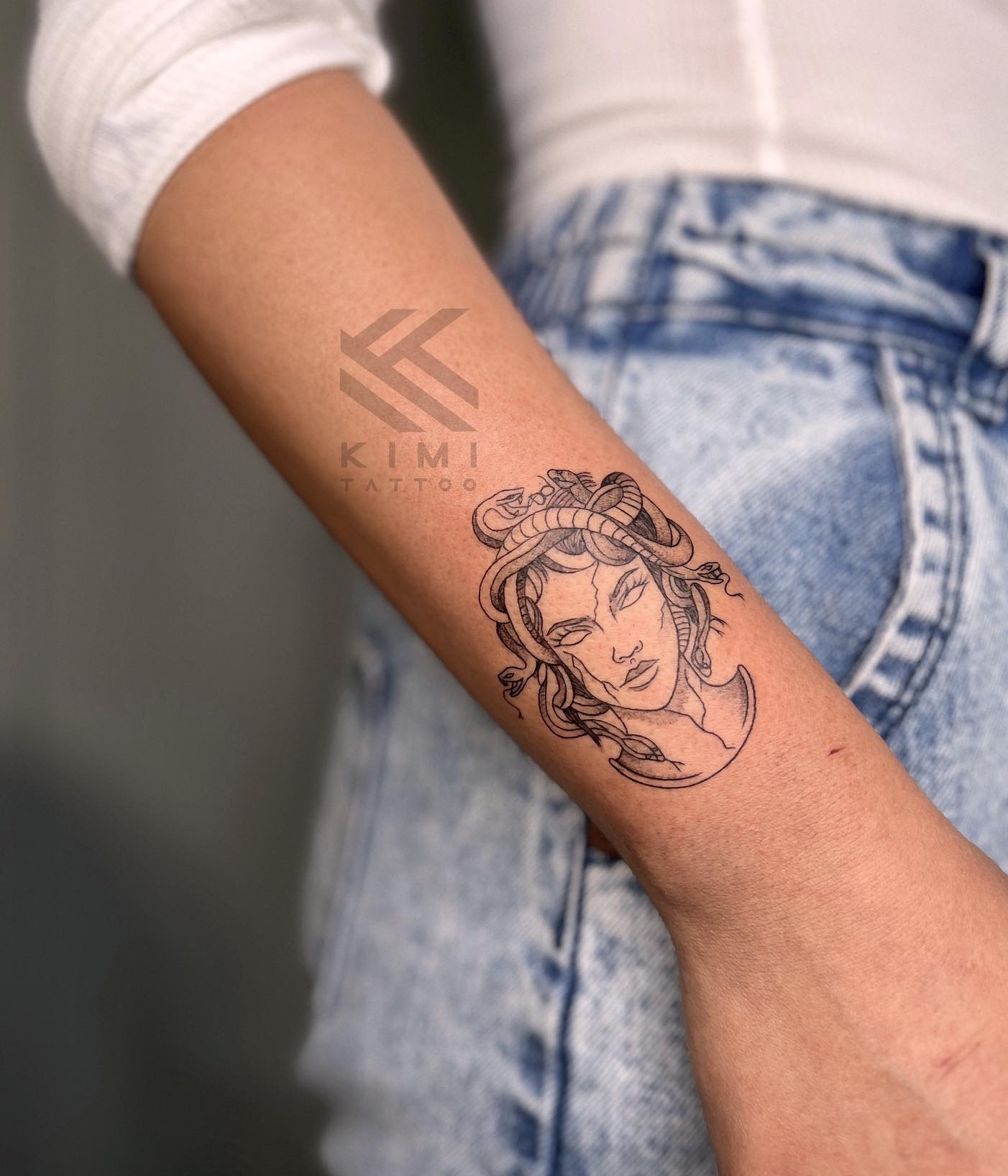 Small Medusa Tattoo on Wrist