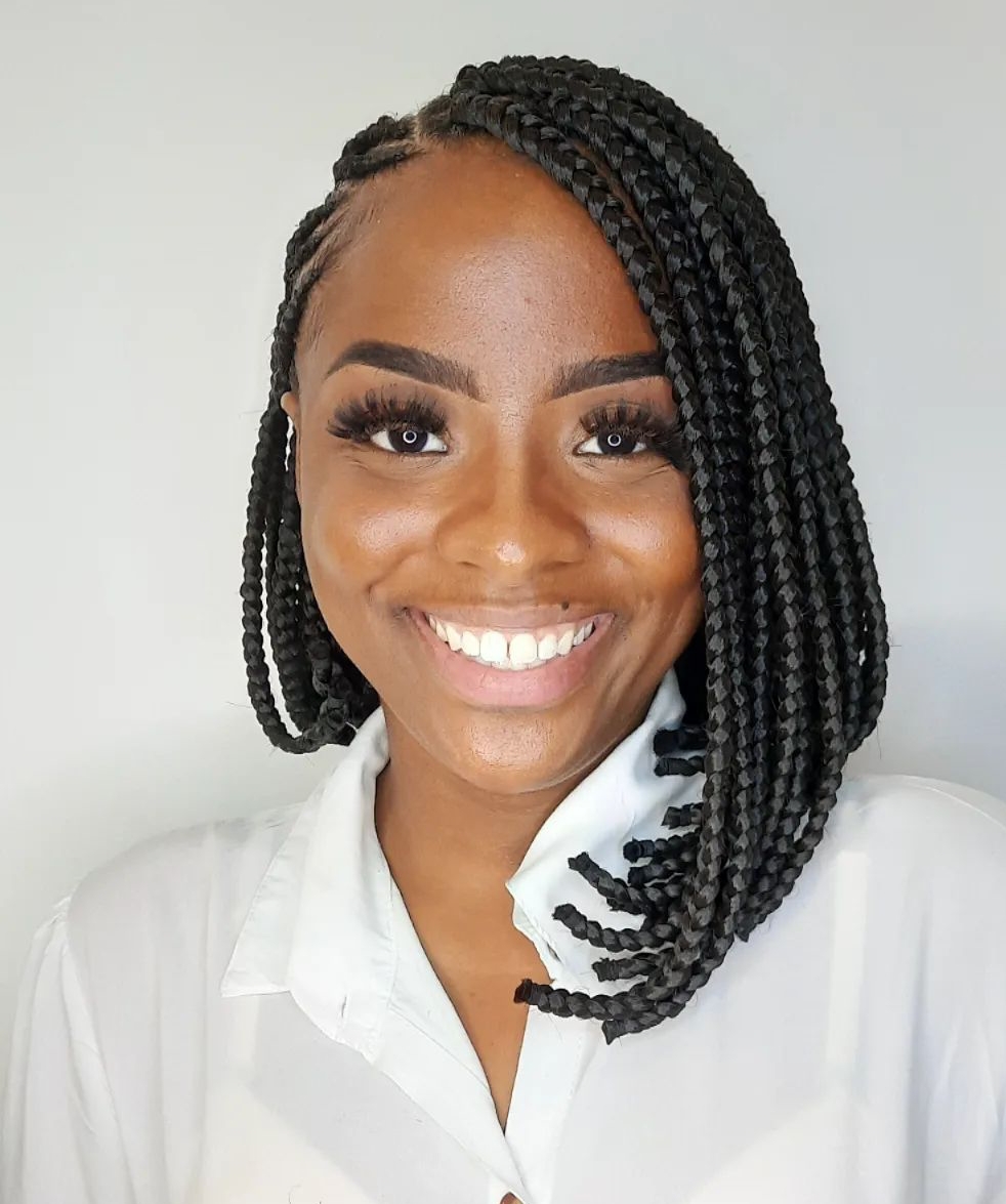 Box-Braid Bob on Black Hair