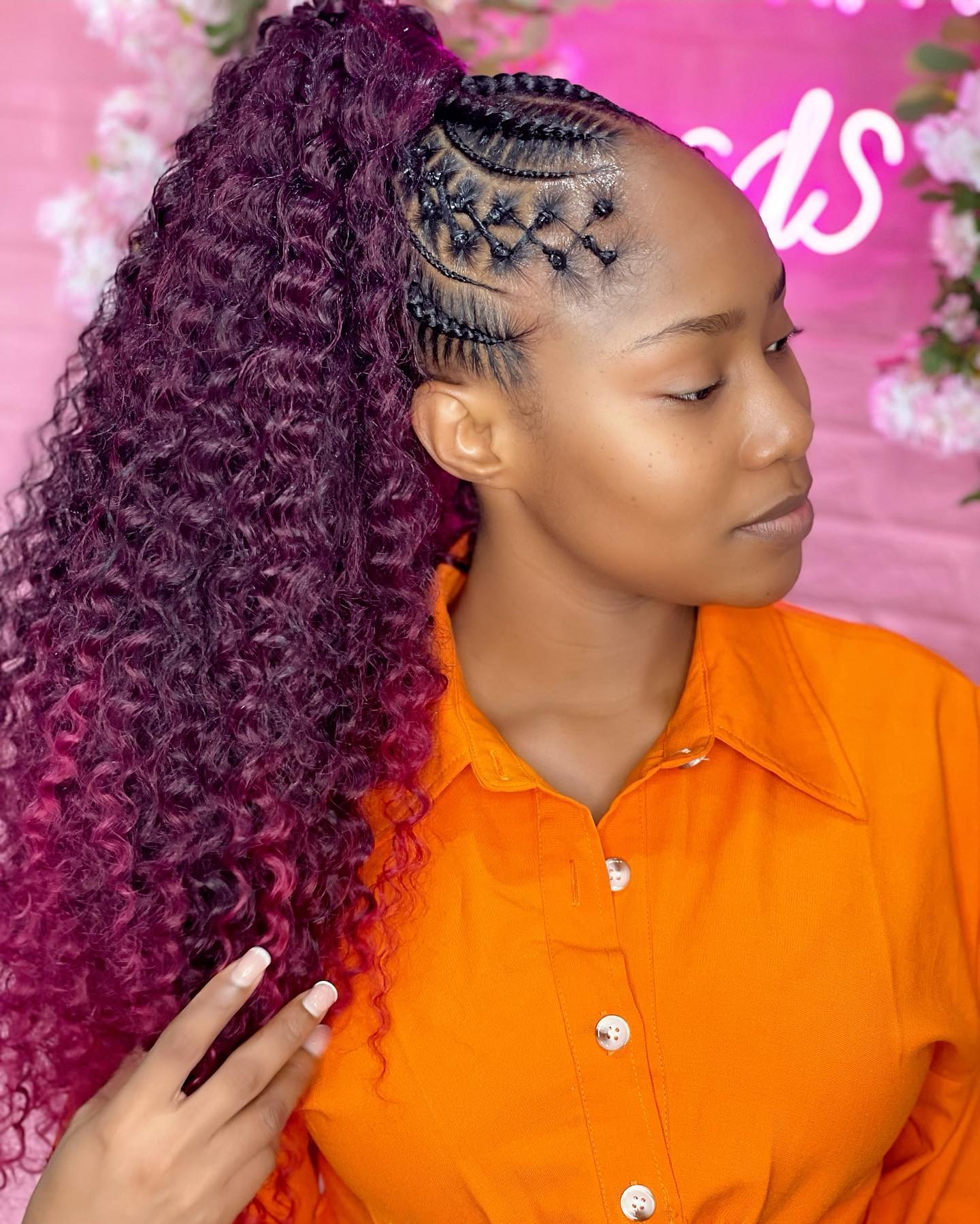 Crochet Long Curly Ponytail