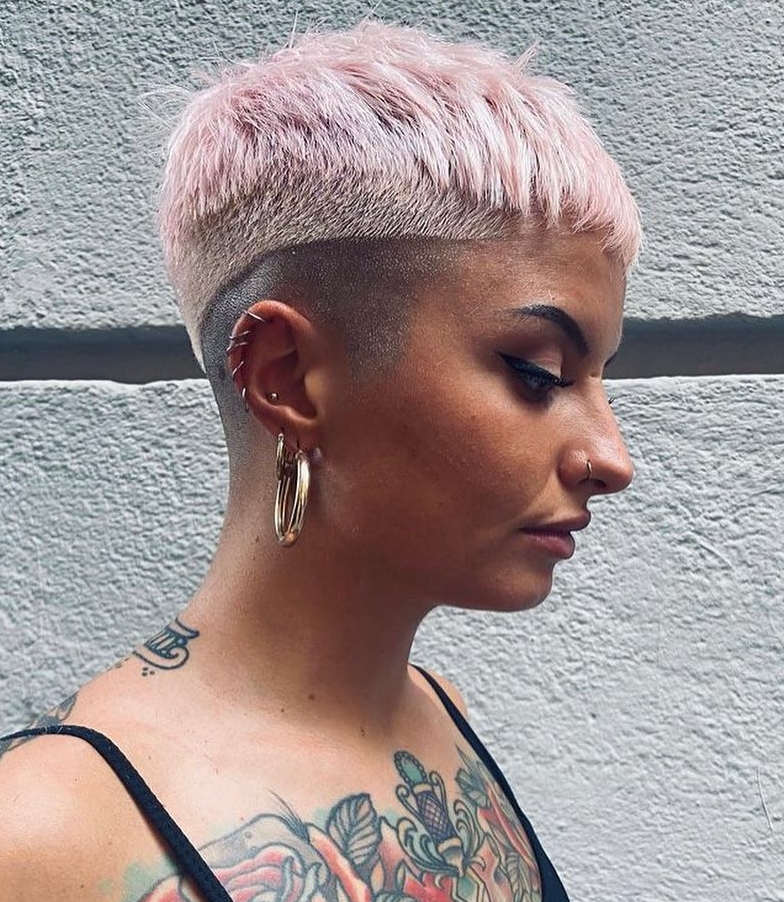 Short Undercut Pink Hair