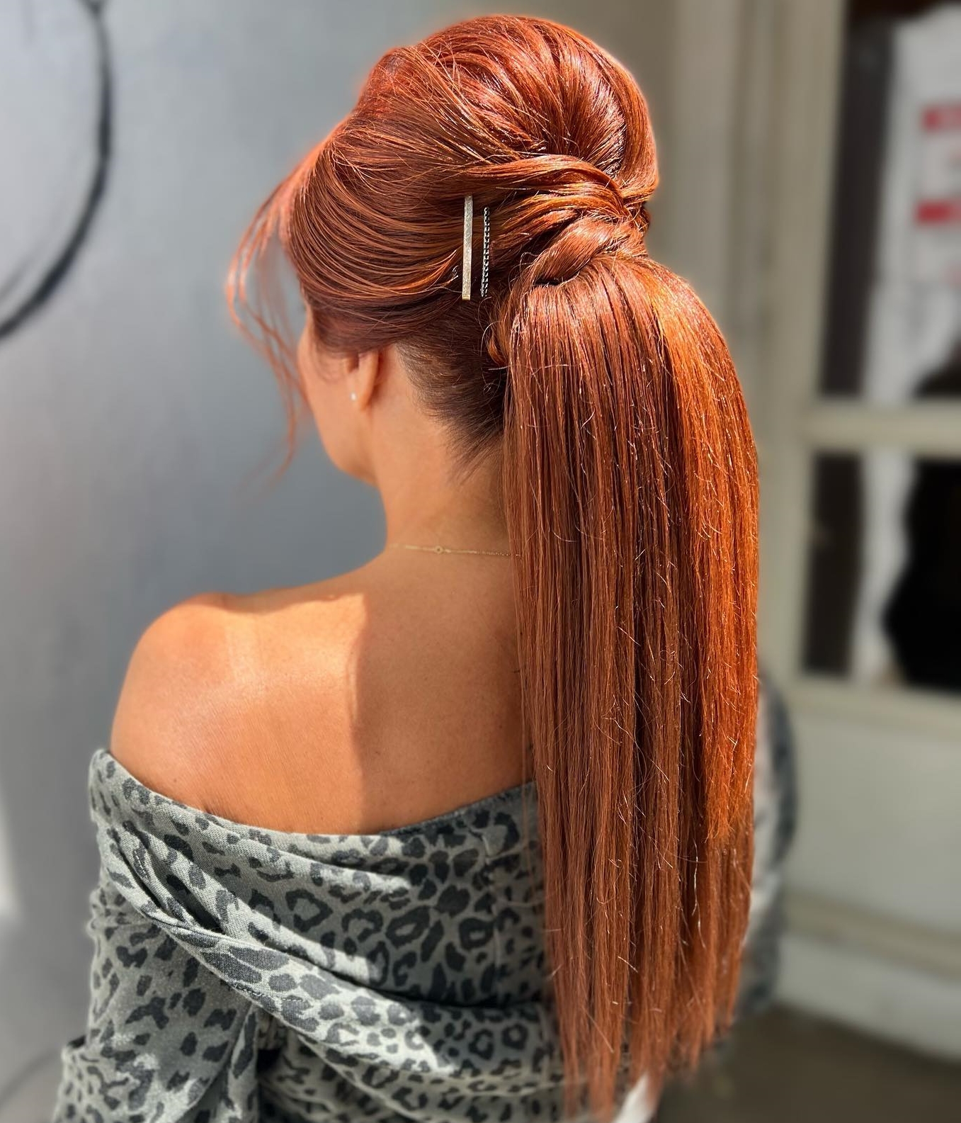 Ponytail with Bobby Pins