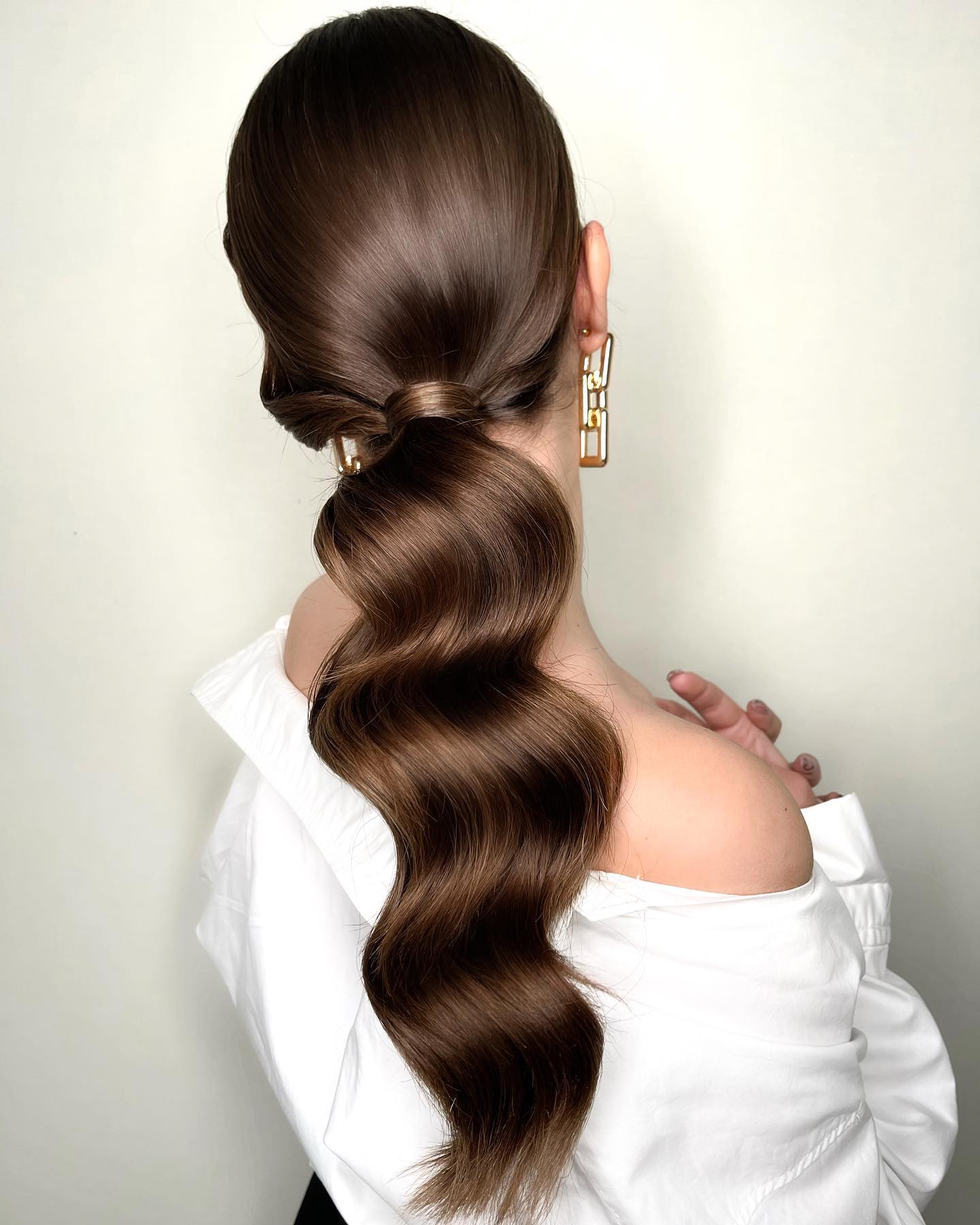 Long Wavy Formal Ponytail