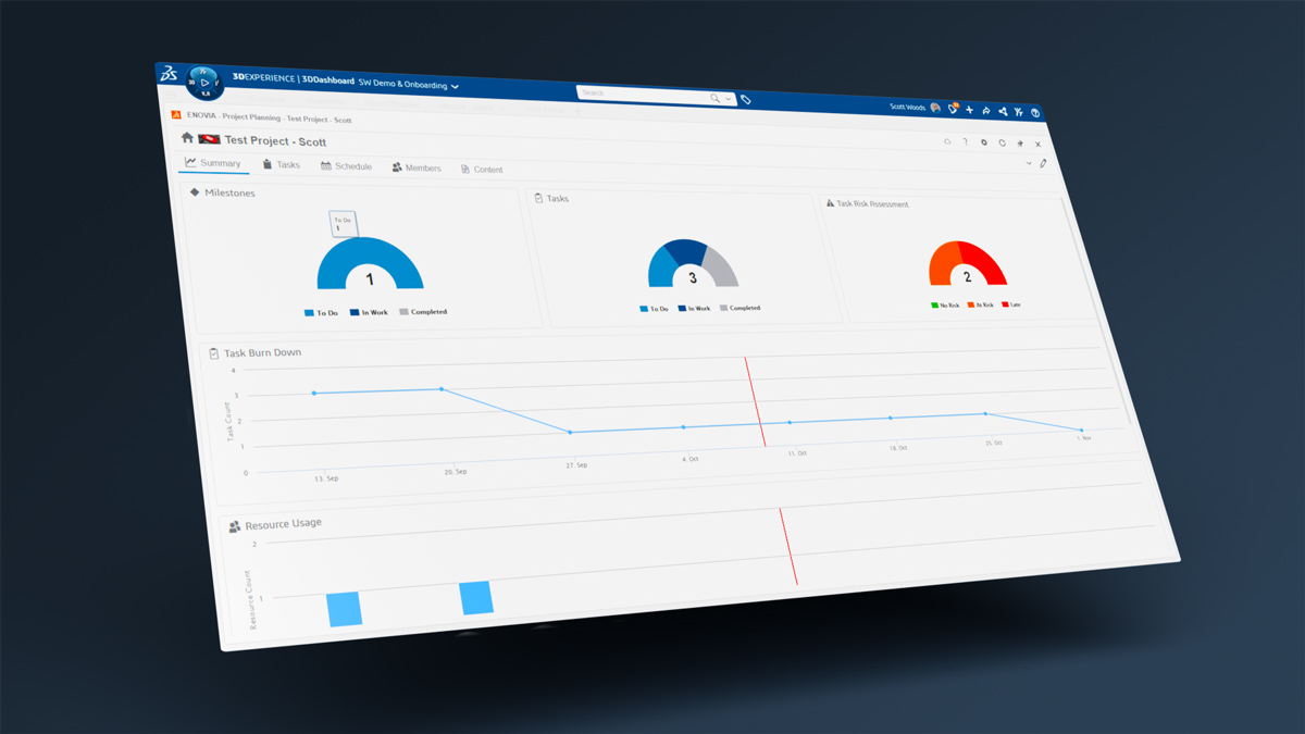 3DEXPERIENCE Project Planner