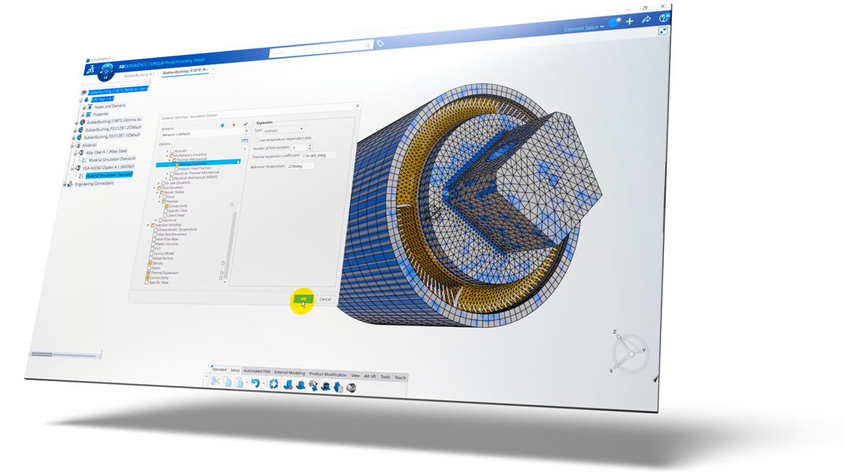 3dexperience simulia model assembly