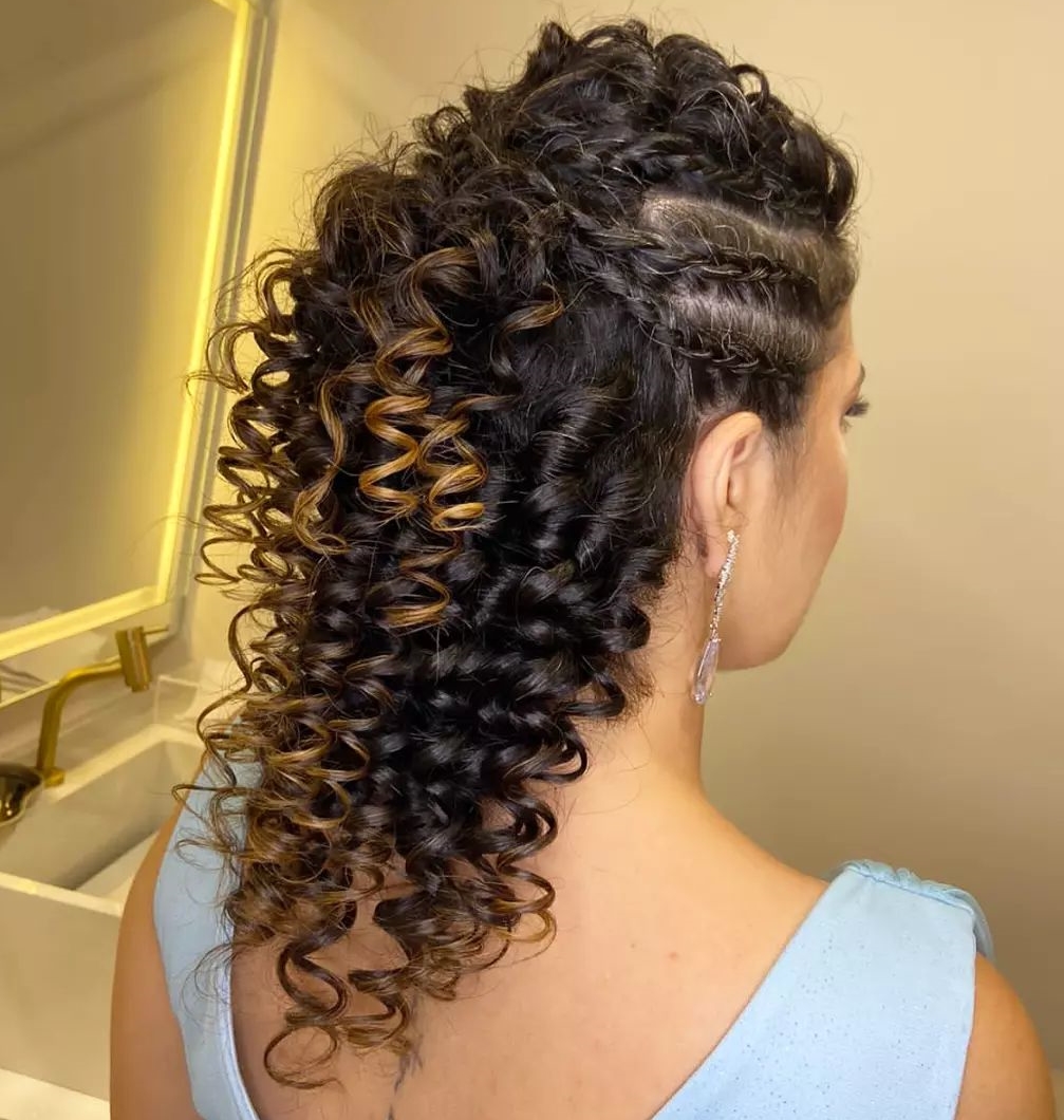 Curly Fun Faux Undercut