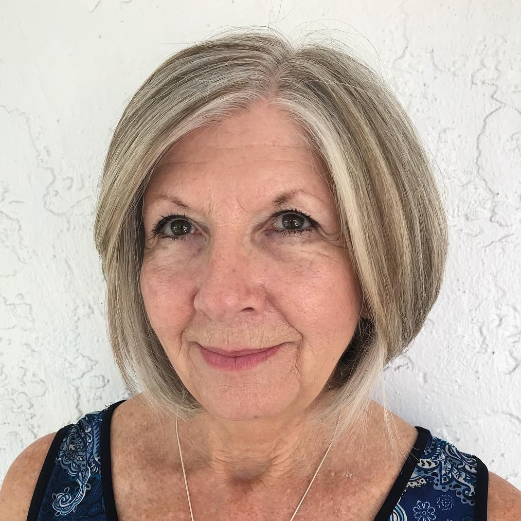 Sleek Chin-Length Bob Over 50