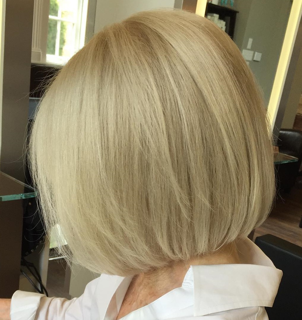 Sleek Blonde Bob