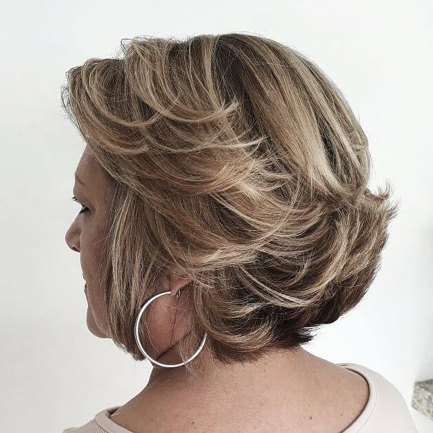 Short-To-Medium Layered Bob