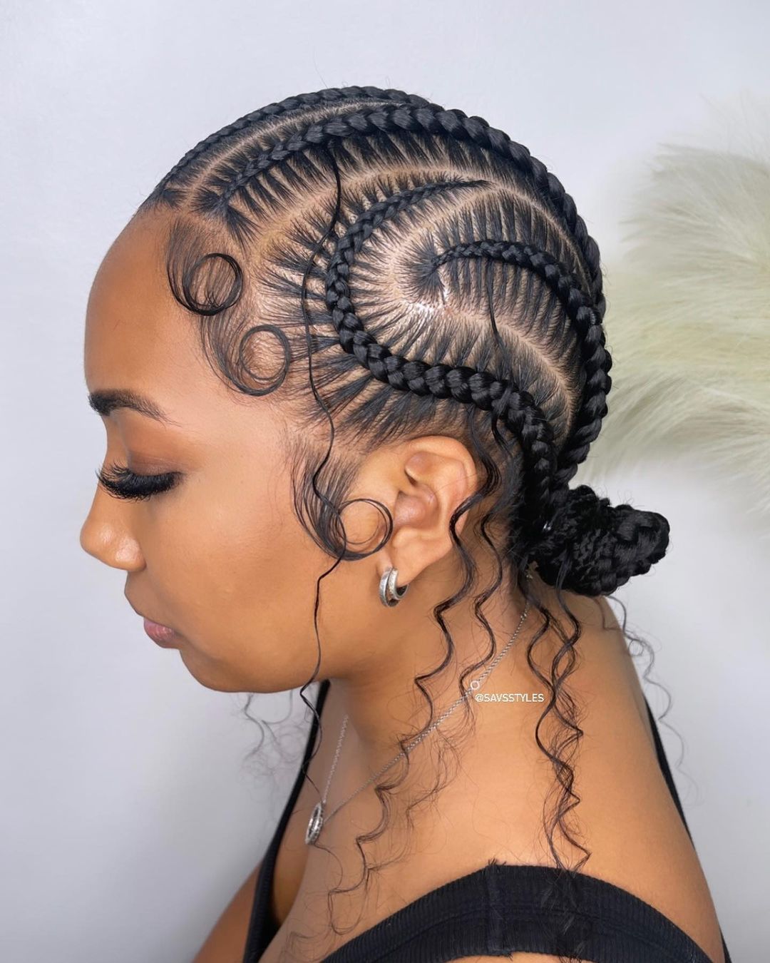 Boho Braids on Short Black Hair