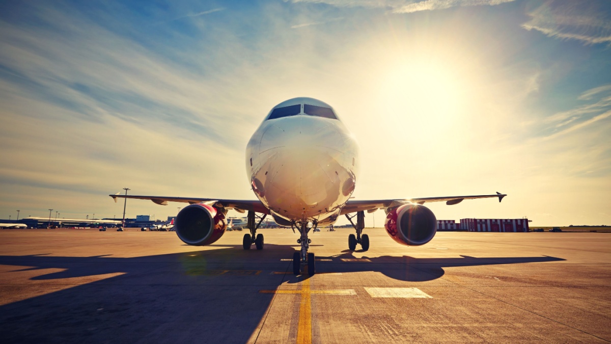 airplane being taxied