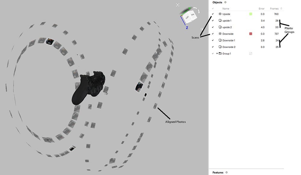 3D scanning workflow project