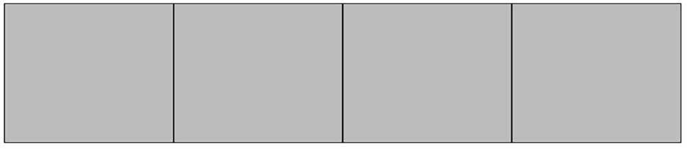 Top view of a model meshed with common nodes