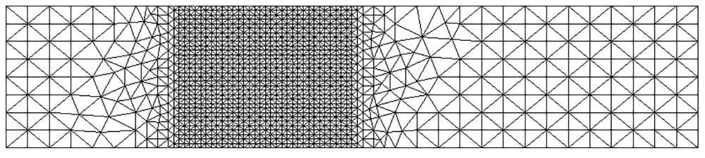 Detailed view of a model meshed with common nodes