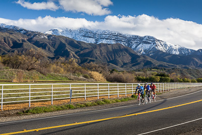Bicyclists riding on Ojai Scenic Hwy 150
