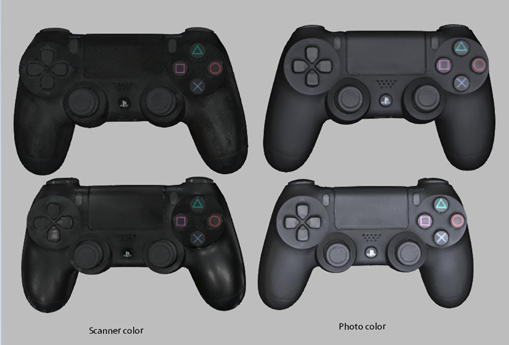 Scanner color vs. photo color