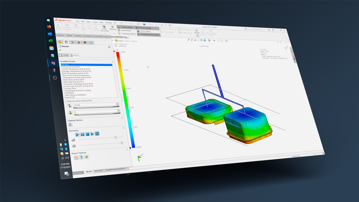 SOLIDWORKS Plastics