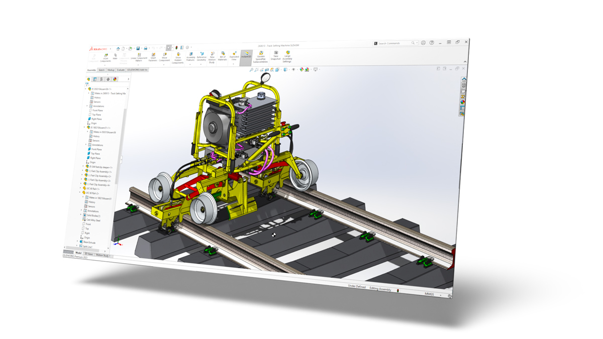 solidworks computer aided design industrial equipment cad model