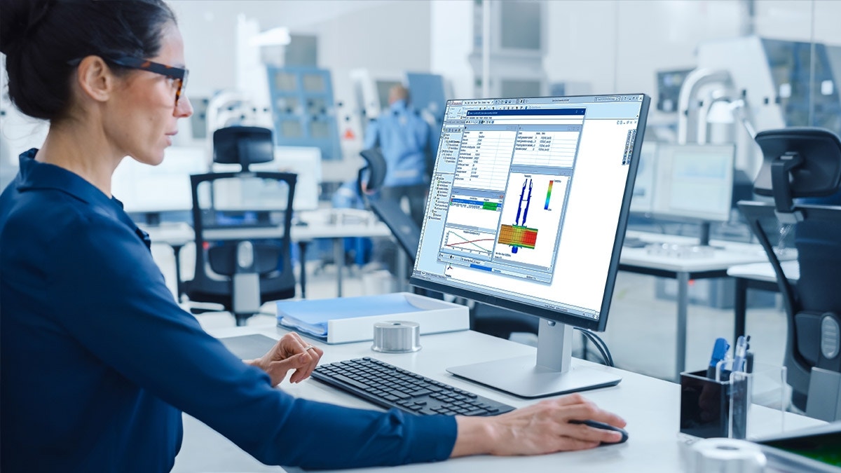 solidworks flow simulation on computer screen