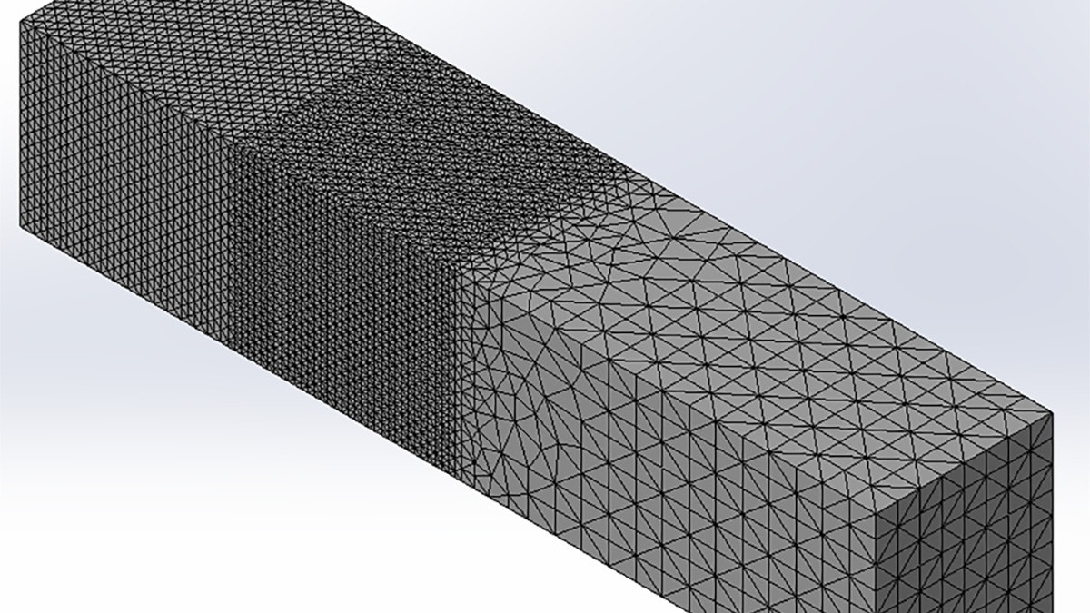 Comparing compatible and incompatible meshes using common and independent nodes in SOLIDWORKS Simulation