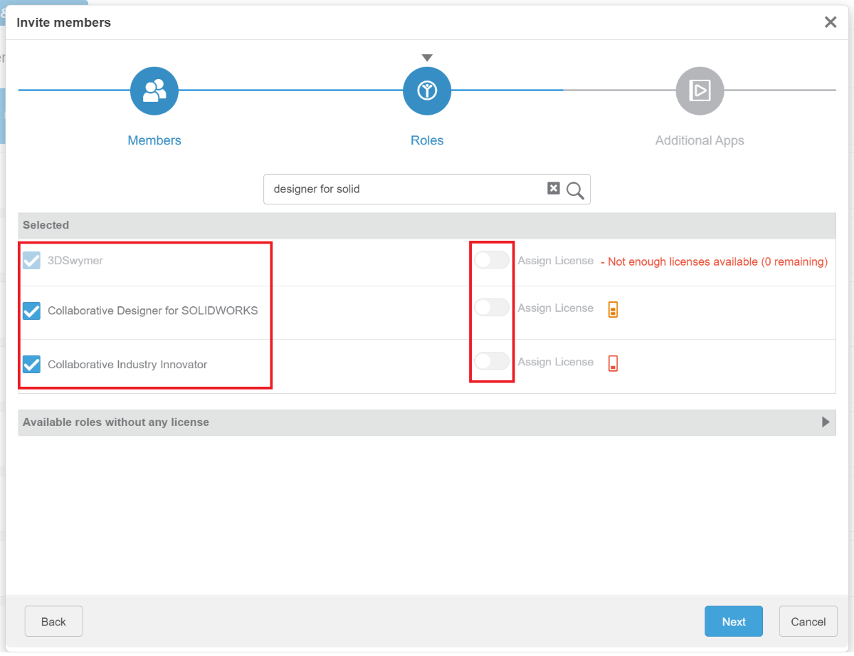 Assigning roles in the 3DEXPERIENCE platform