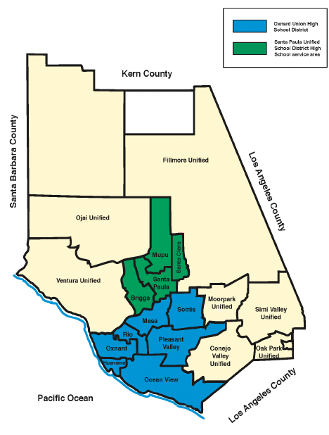 Ventura County School Districts Map